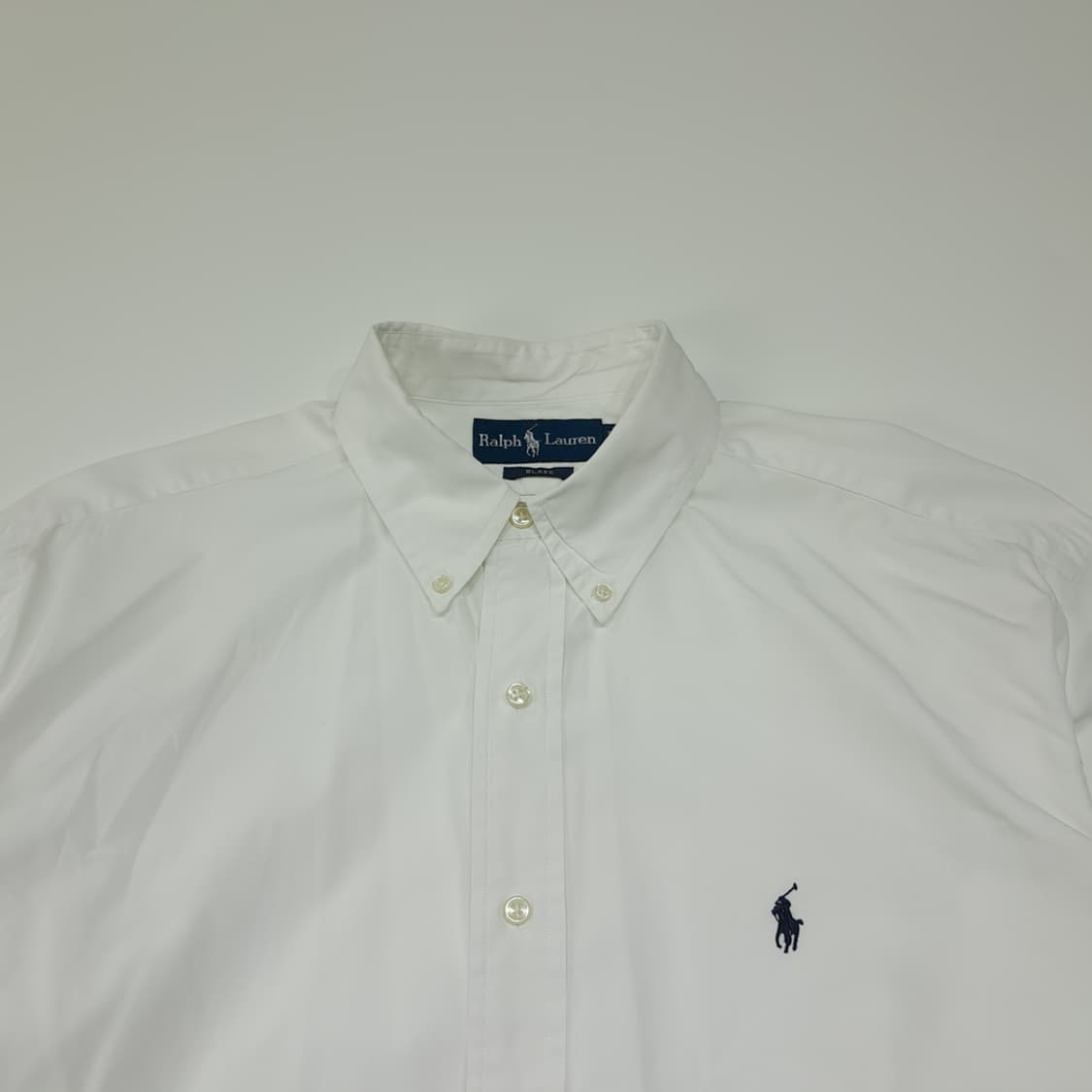 CL409 L 폴로 90s 코튼 버튼다운 포니자수 화이트 셔츠 남방 상품이미지2