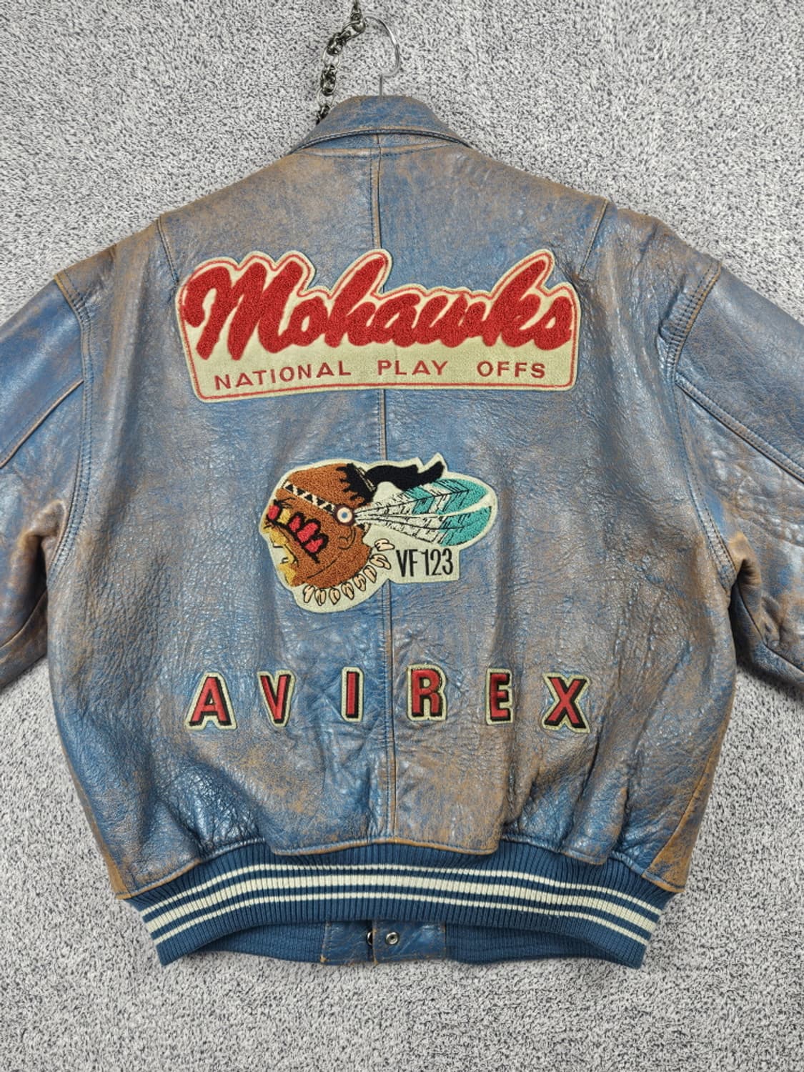 아비렉스 모호크스 내셔널 플레이오프 가죽자켓 ( M ) / 10000 상품이미지4