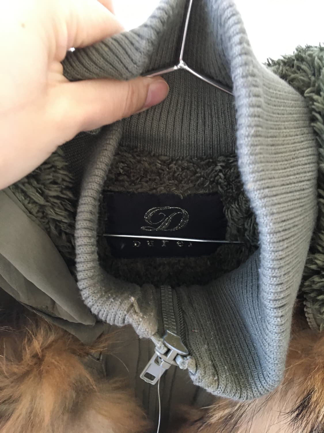 Raccoon fur trimming hood jacket 상품이미지5