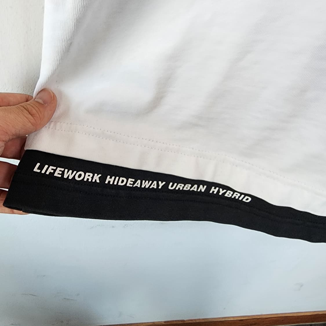 라이프워크 화이트 반팔 티셔츠 상품이미지2