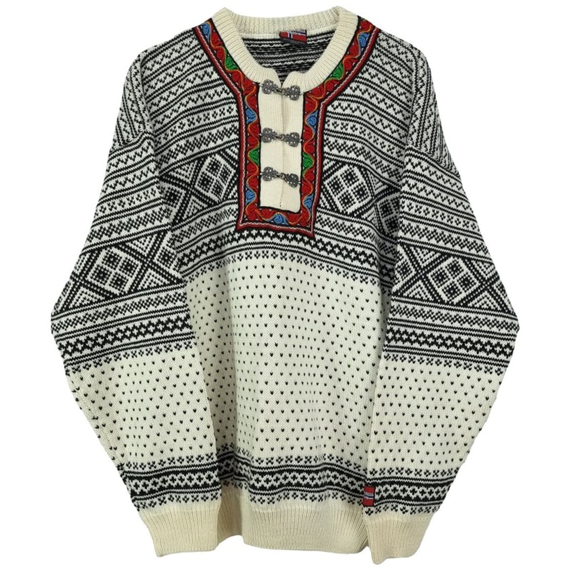 [노르웨이빈티지] 에스닉 패턴 노르딕 버클 니트 스웨터 M18976 상품이미지2