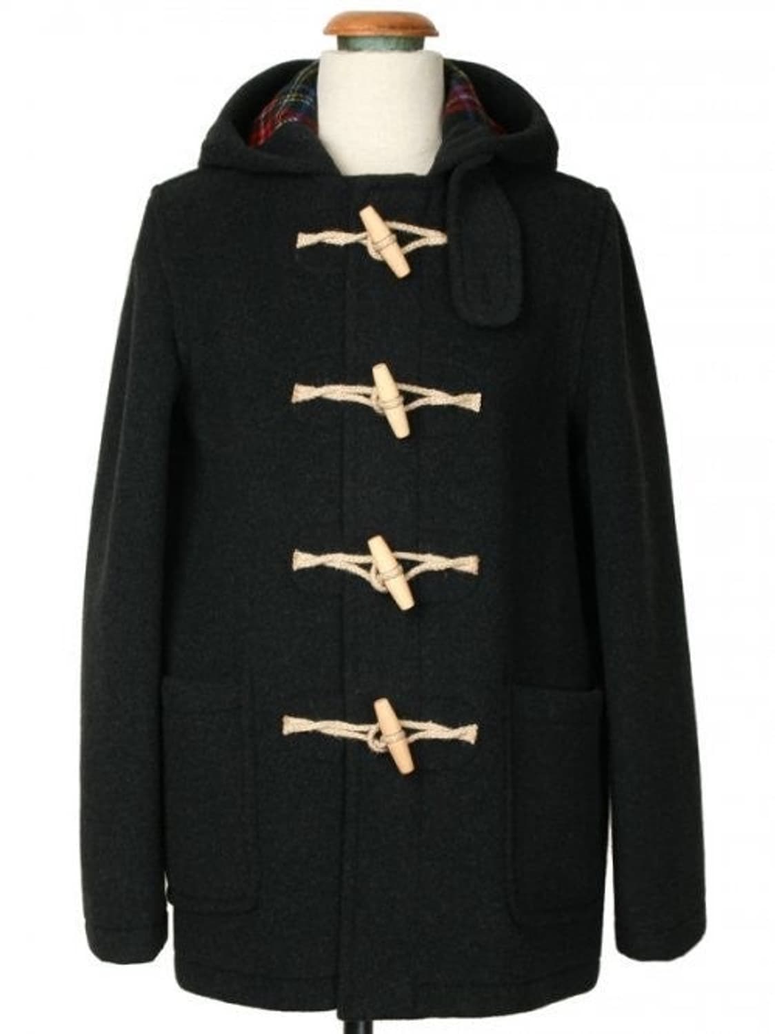 (46 XL) 런던트레디션 숏 더플코트 차콜 상품이미지1