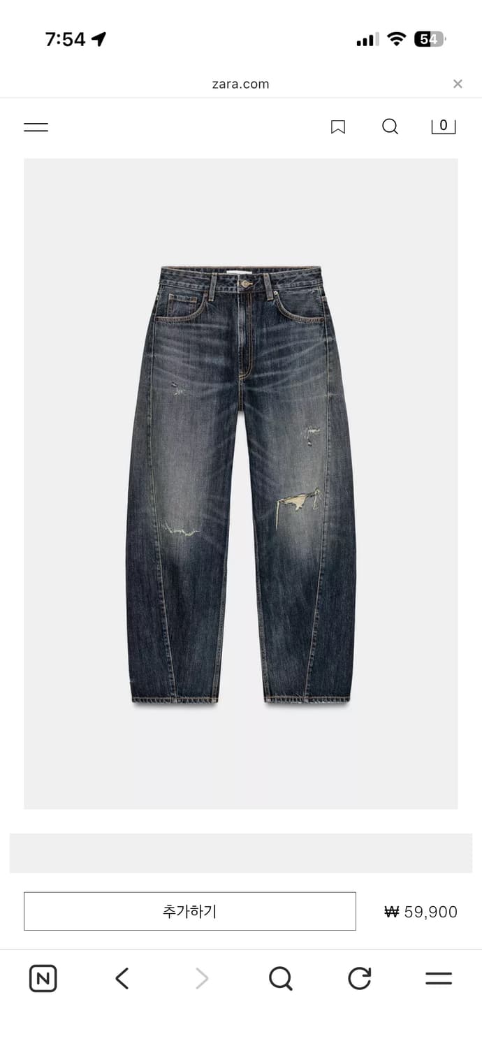 자라 배기 벌룬 미드라이즈 팬츠 상품이미지1