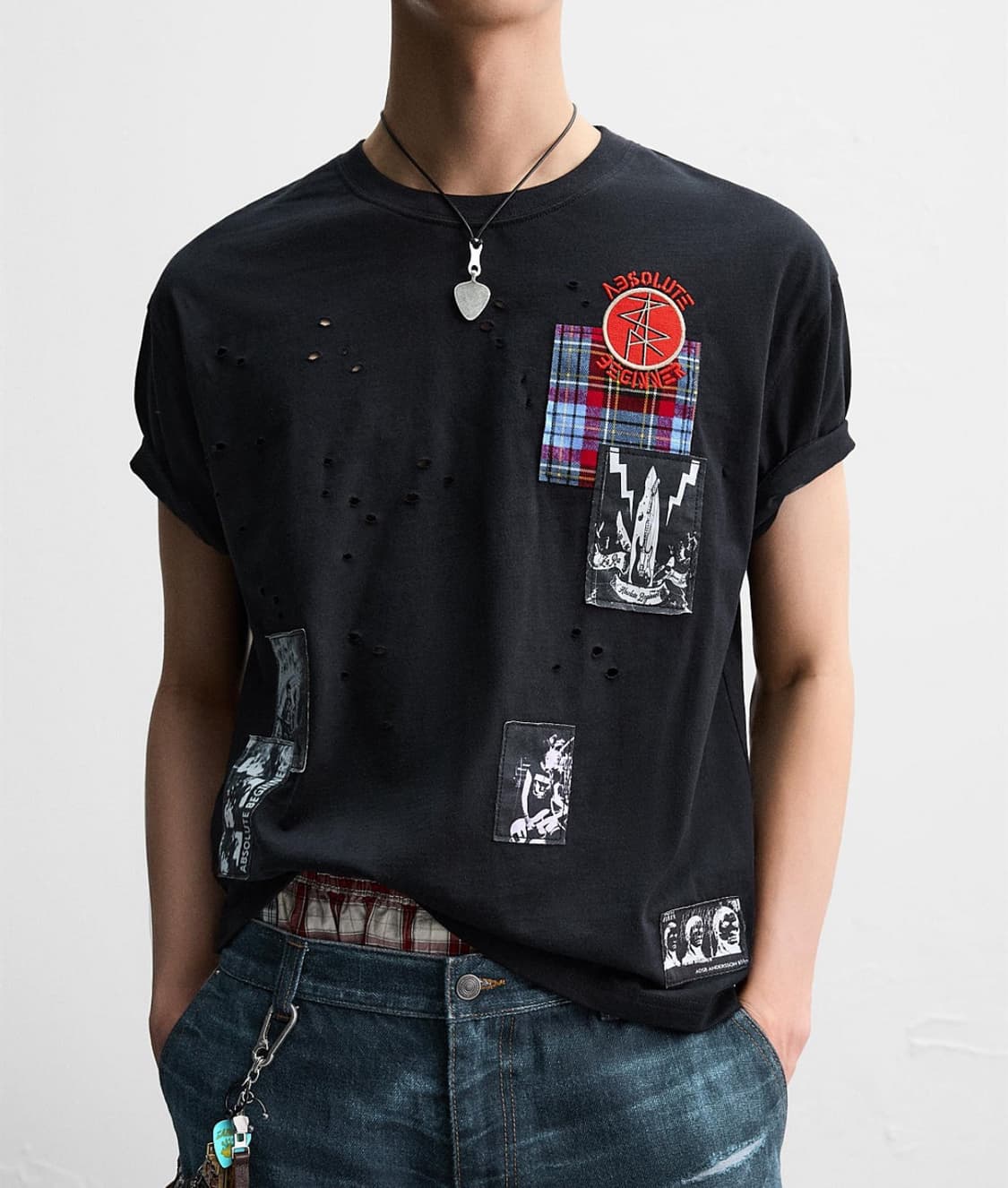 자라 앤더슨벨 그래픽 패치 티셔츠 XL 상품이미지1