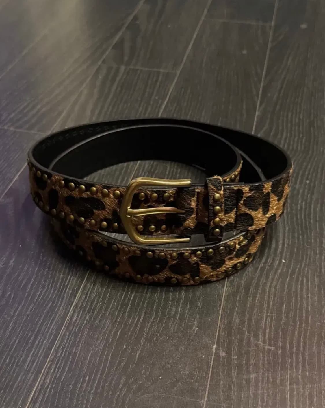 빈티지 웨스턴 레오파드 호피 벨트 새상품 상품이미지1