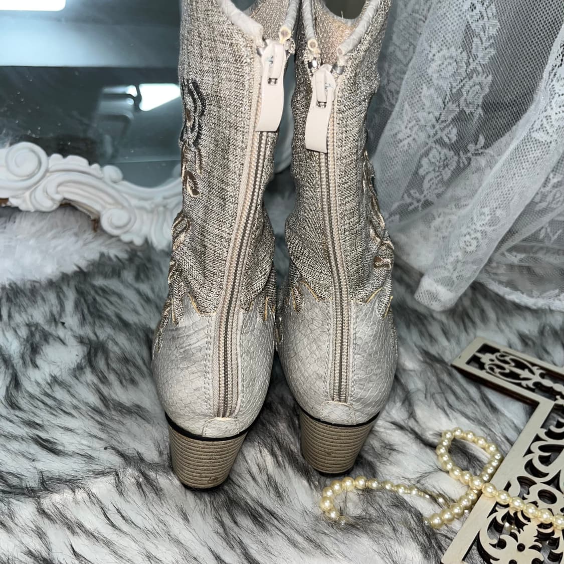 빈티지 웨스턴 숏부츠 상품이미지5