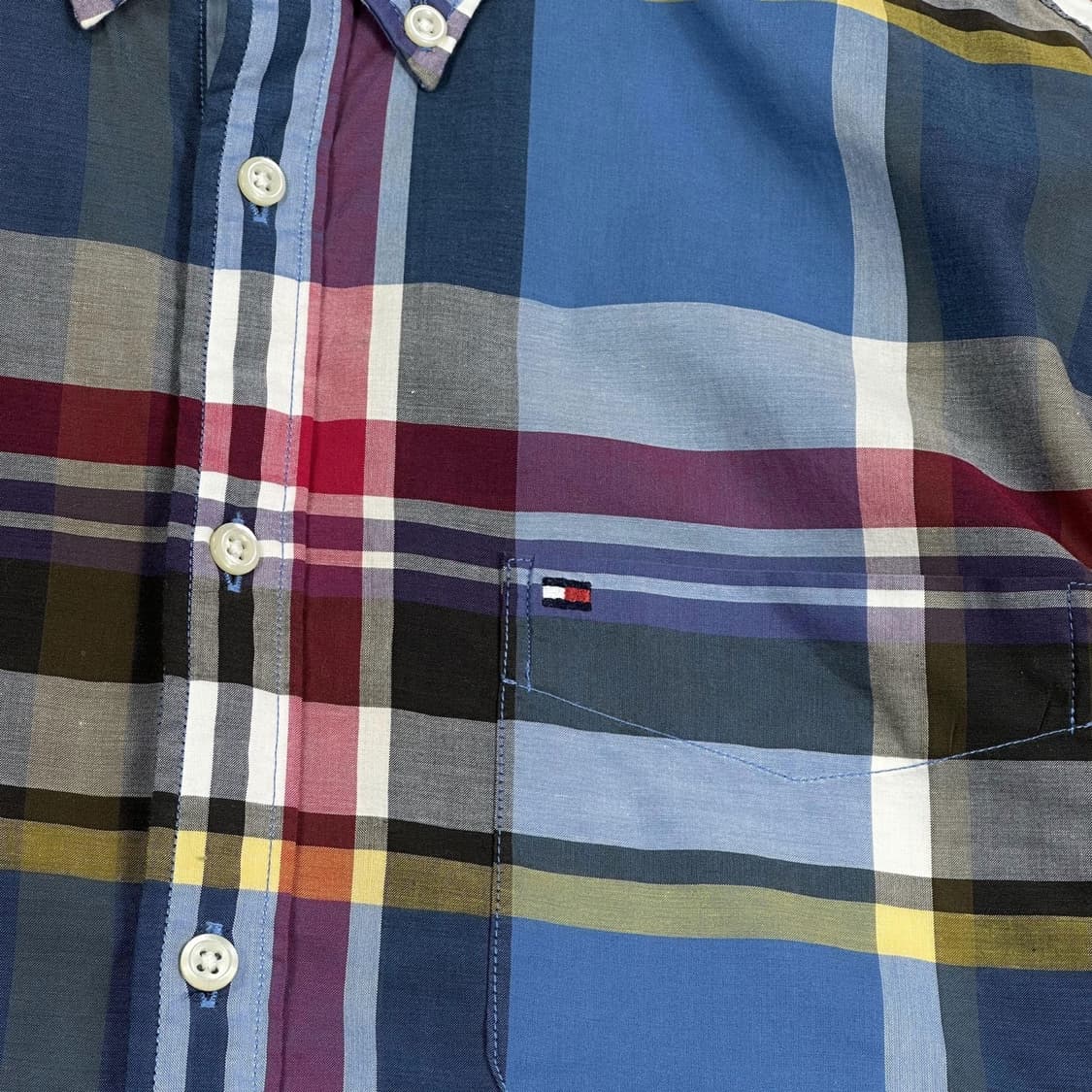 타미힐피거 플래그 뉴욕핏 체크셔츠 (L) 상품이미지3
