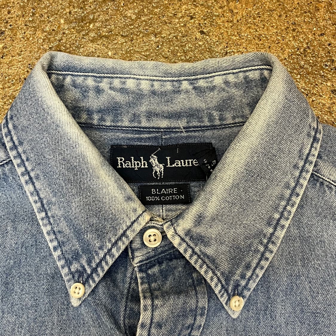 미국 빈티지 폴로 랄프로렌 데님 셔츠 남방 상품이미지6
