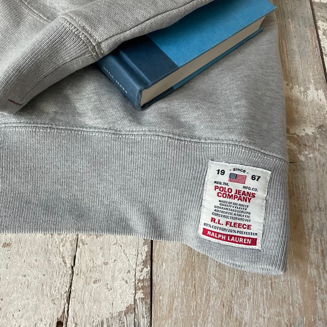 폴로 진스 컴퍼니 RL-67 그레이 기모 스웻셔츠 상품이미지3