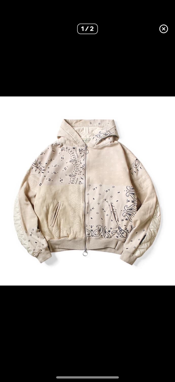 (구매) 캐피탈 플리스 반다나 비부악 후드 블루종 상품이미지1