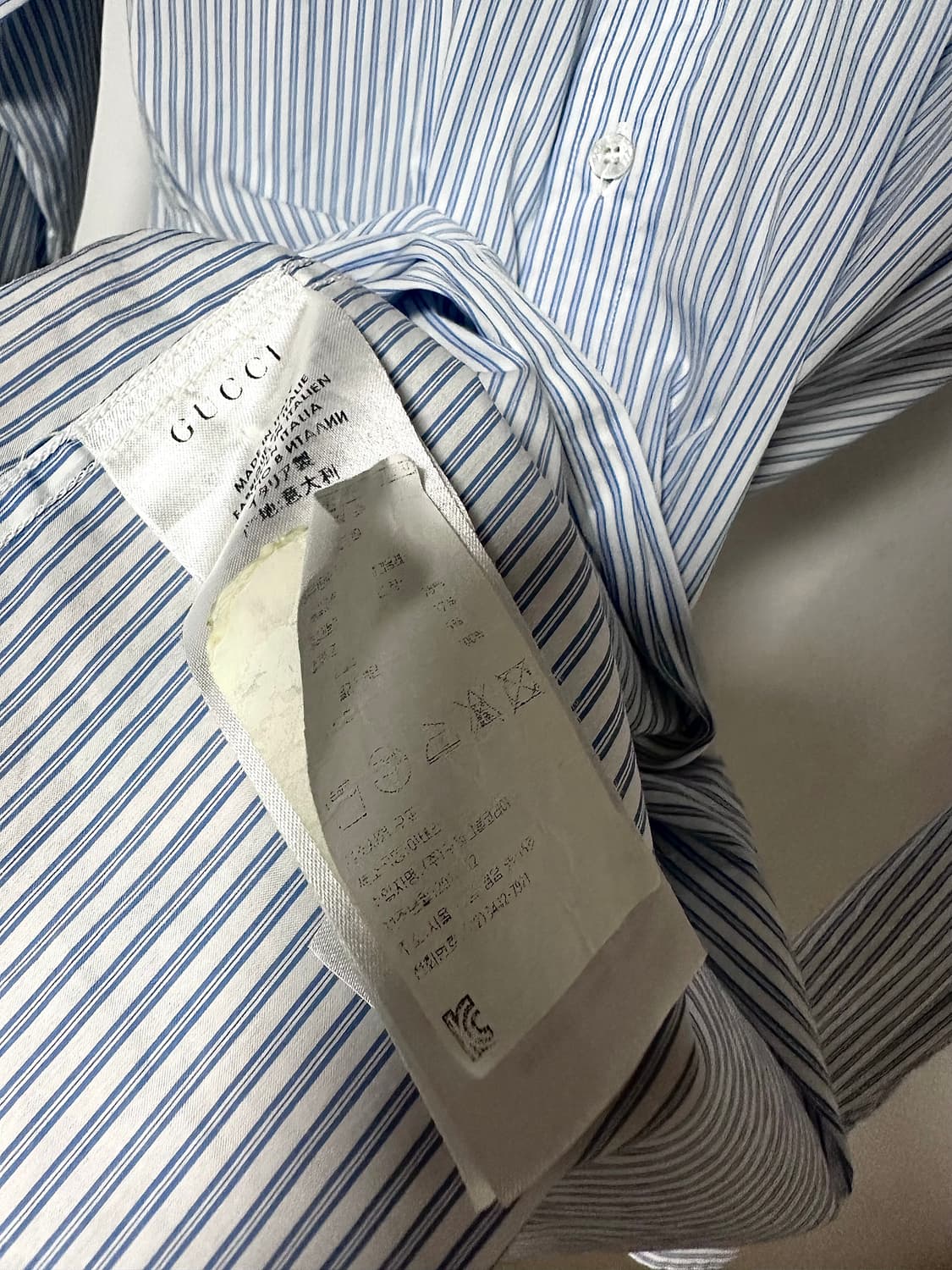 GUCCI Contrast Collar Stripe 셔츠 상품이미지6