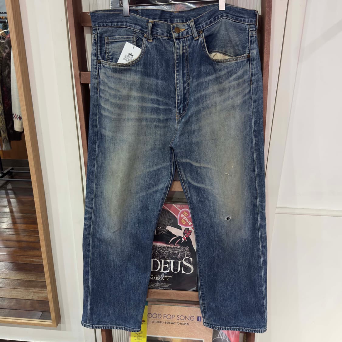 베이프 사루 데님 팬츠 상품이미지2