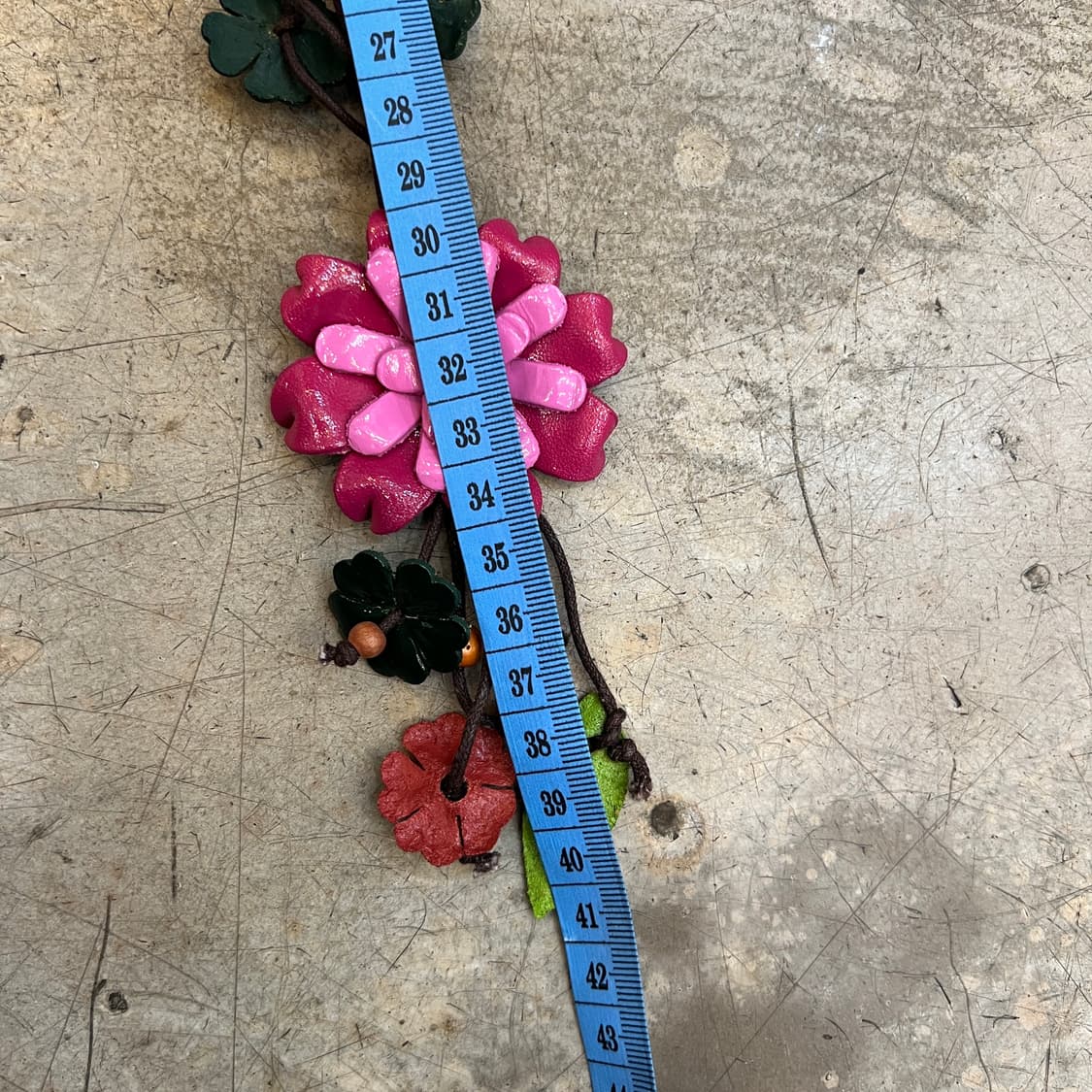 레더 플라워 목걸이 상품이미지7