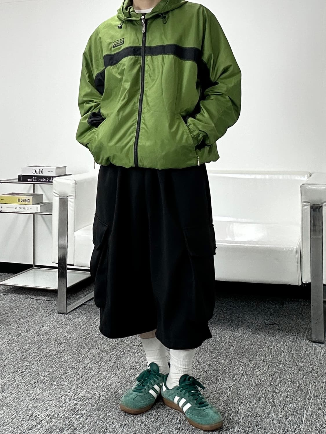 아디다스 자수로고 올드스쿨 바람막이 2XL  상품이미지6