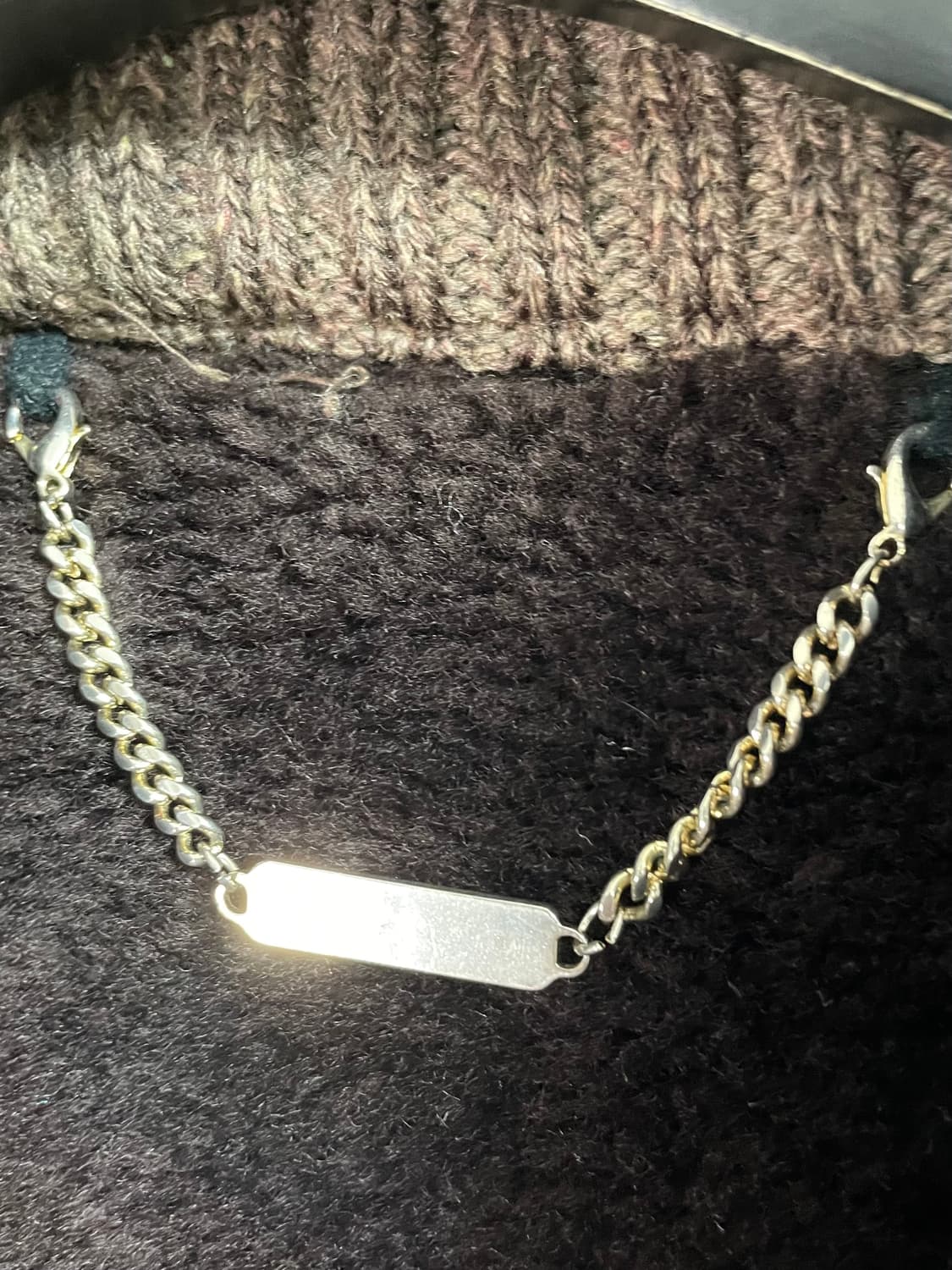 90s 크리스찬 디올 브라운 스웨이드 울 가디건 (on.105)   상품이미지7