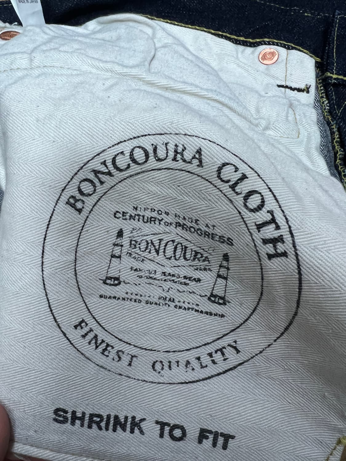 택포39) 본쿠라 xx 30사이즈 boncoura xx 셀비지 데님팬츠 상품이미지5