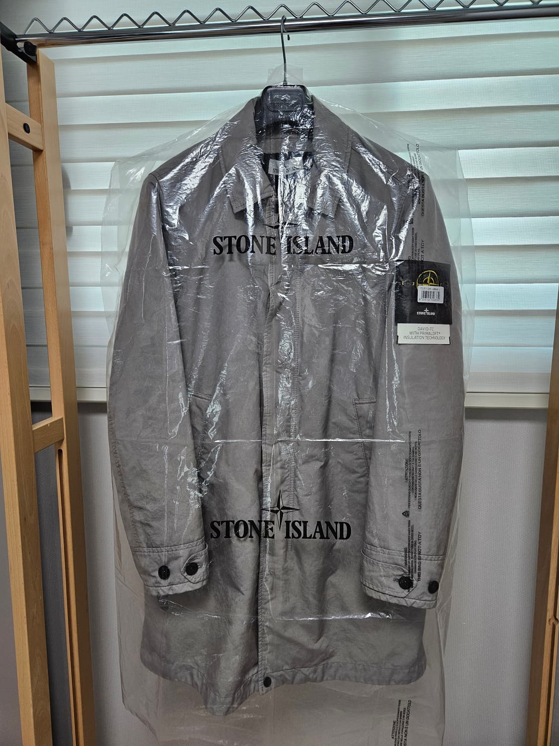 스톤아일랜드/ 20fw 다비드 tc 프리마로프트 카코트 머드그레이/ L 상품이미지9