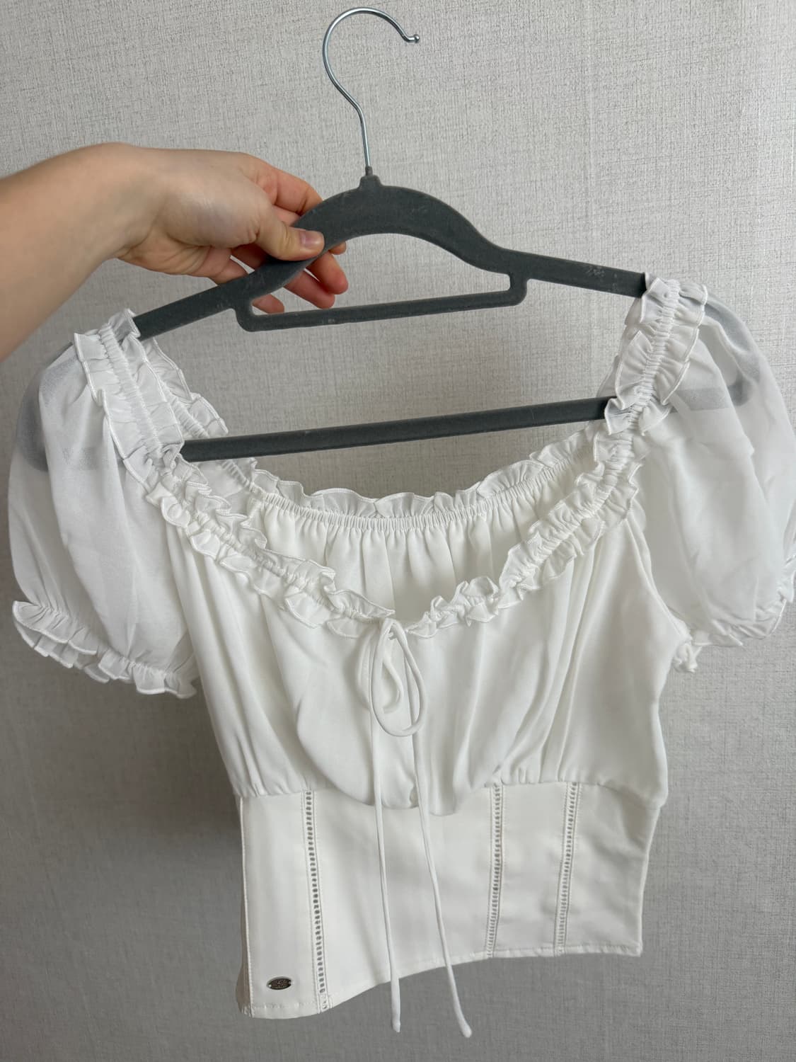 페일제이드 쉬폰 레이스 블라우스 상품이미지3