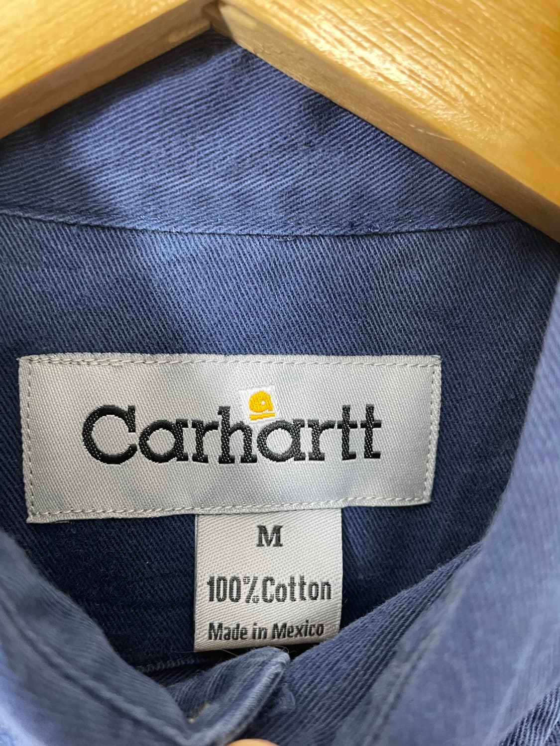 칼하트Carhartt 네이비 코튼 셔츠 M - S38 상품이미지4
