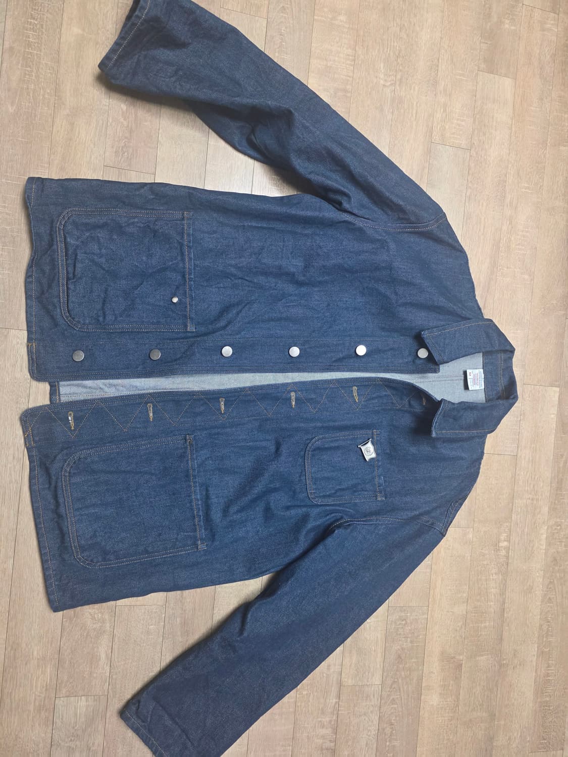 stu 24ss 인디고 데님 워크자켓 m사이즈 상품이미지2