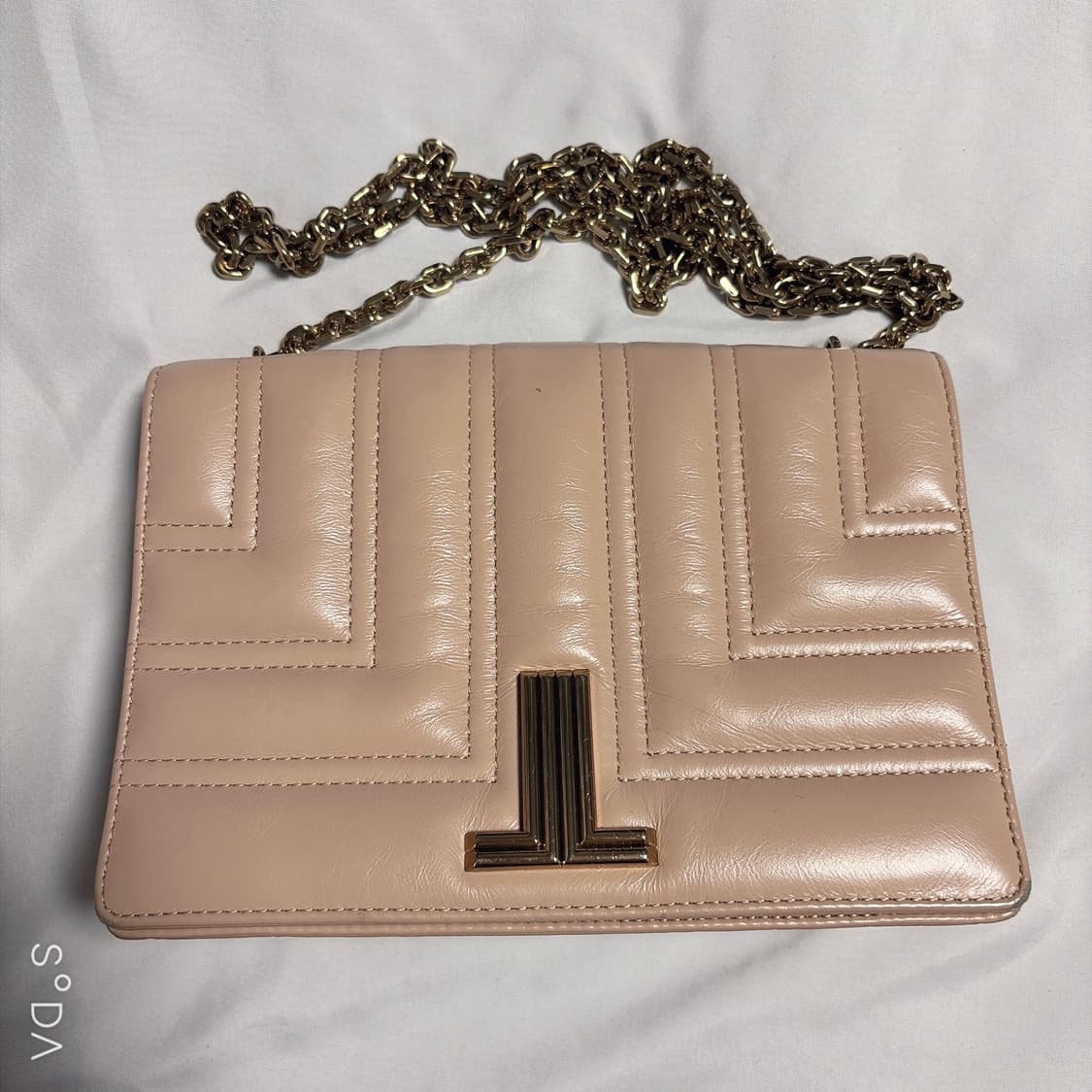 LANVIN 랑방 퀄팅 체인 크로스백 핑크베이지 상품이미지2