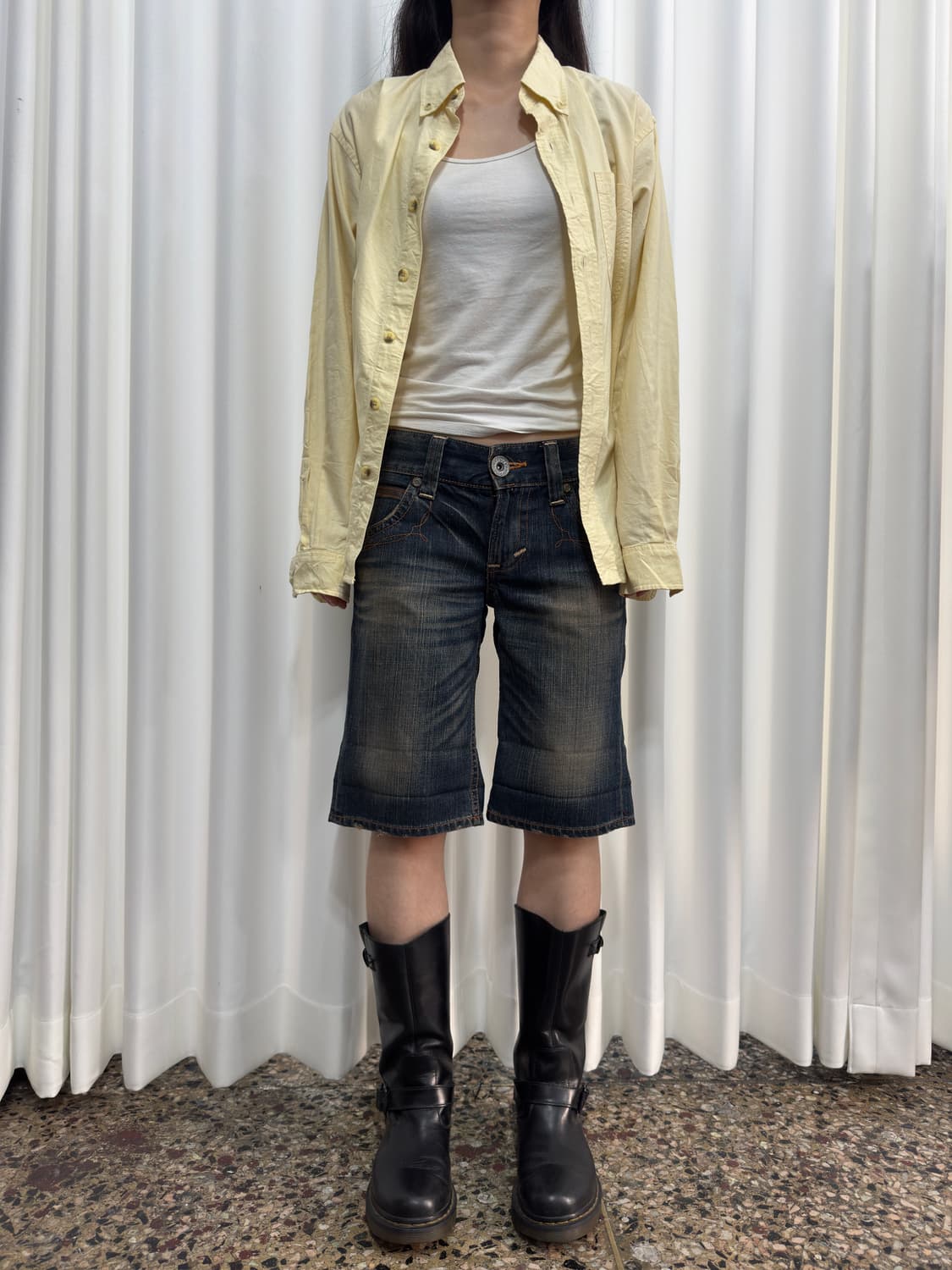 edwin half denim pants 상품이미지5