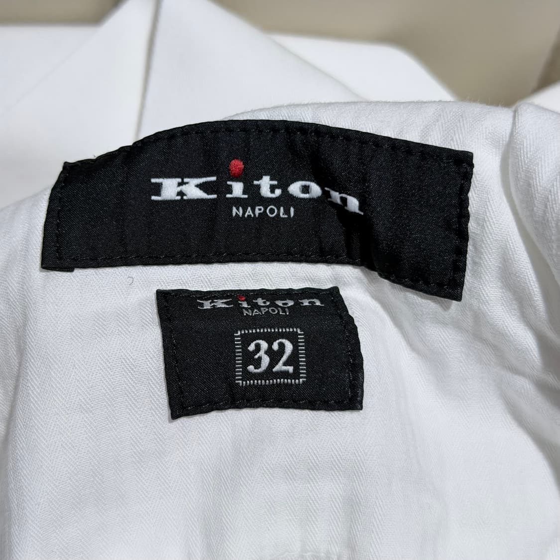 (A+/32) / 키톤 드로스트링 울 코튼 린넨 트레이닝 팬츠 화이트 상품이미지7