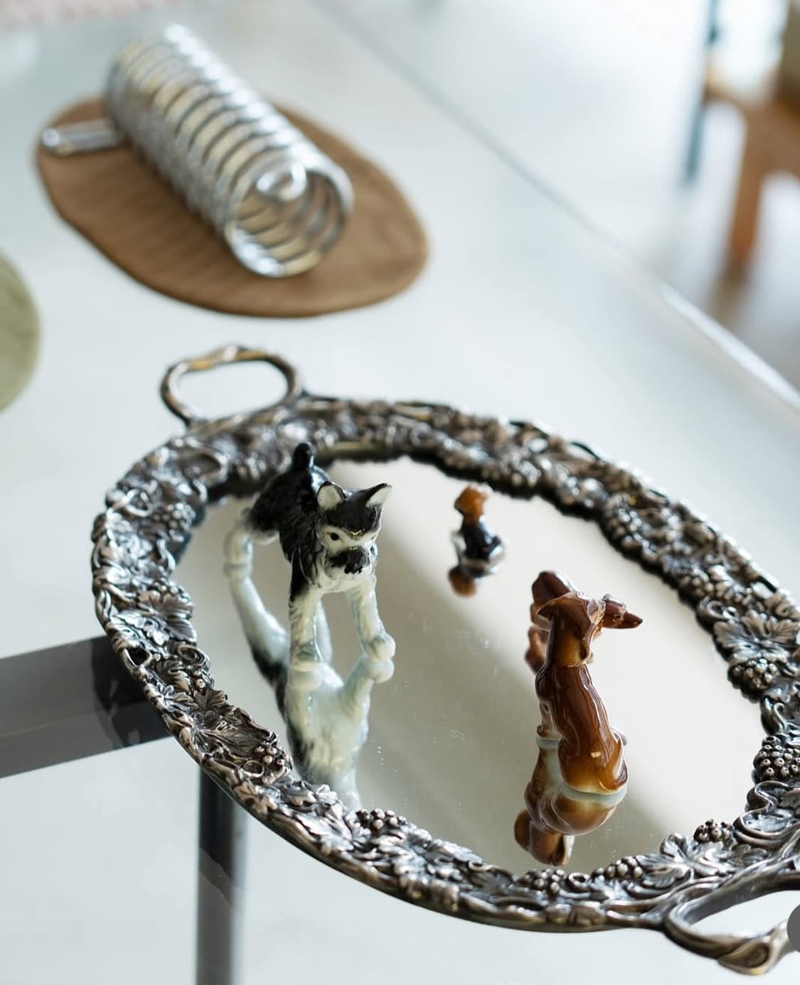 독일 Godinger 실버 플레이티드 거울트레이 상품이미지2