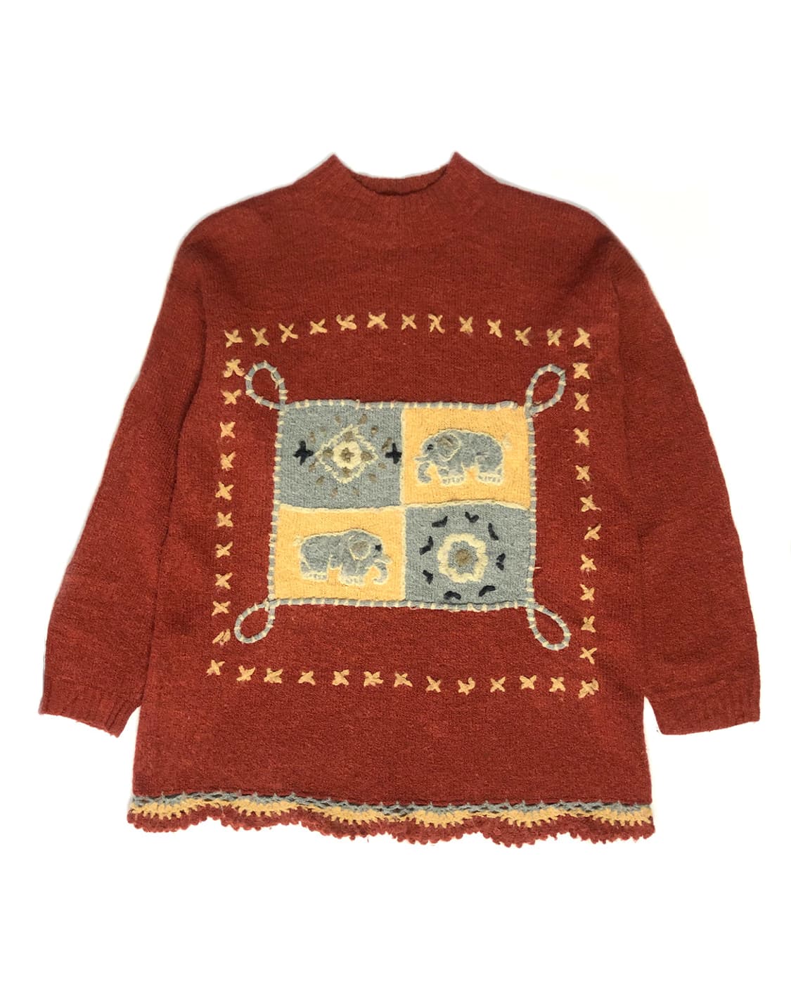 Vintage 코끼리 자수 니트  상품이미지1