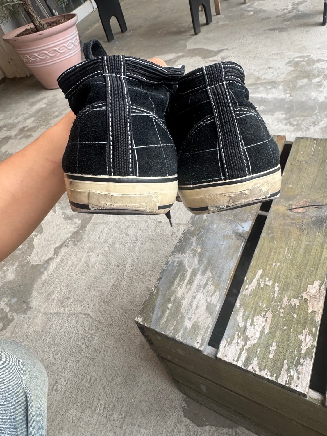 Visvim 하이탑 스웨이드,레더 스니커즈 상품이미지6