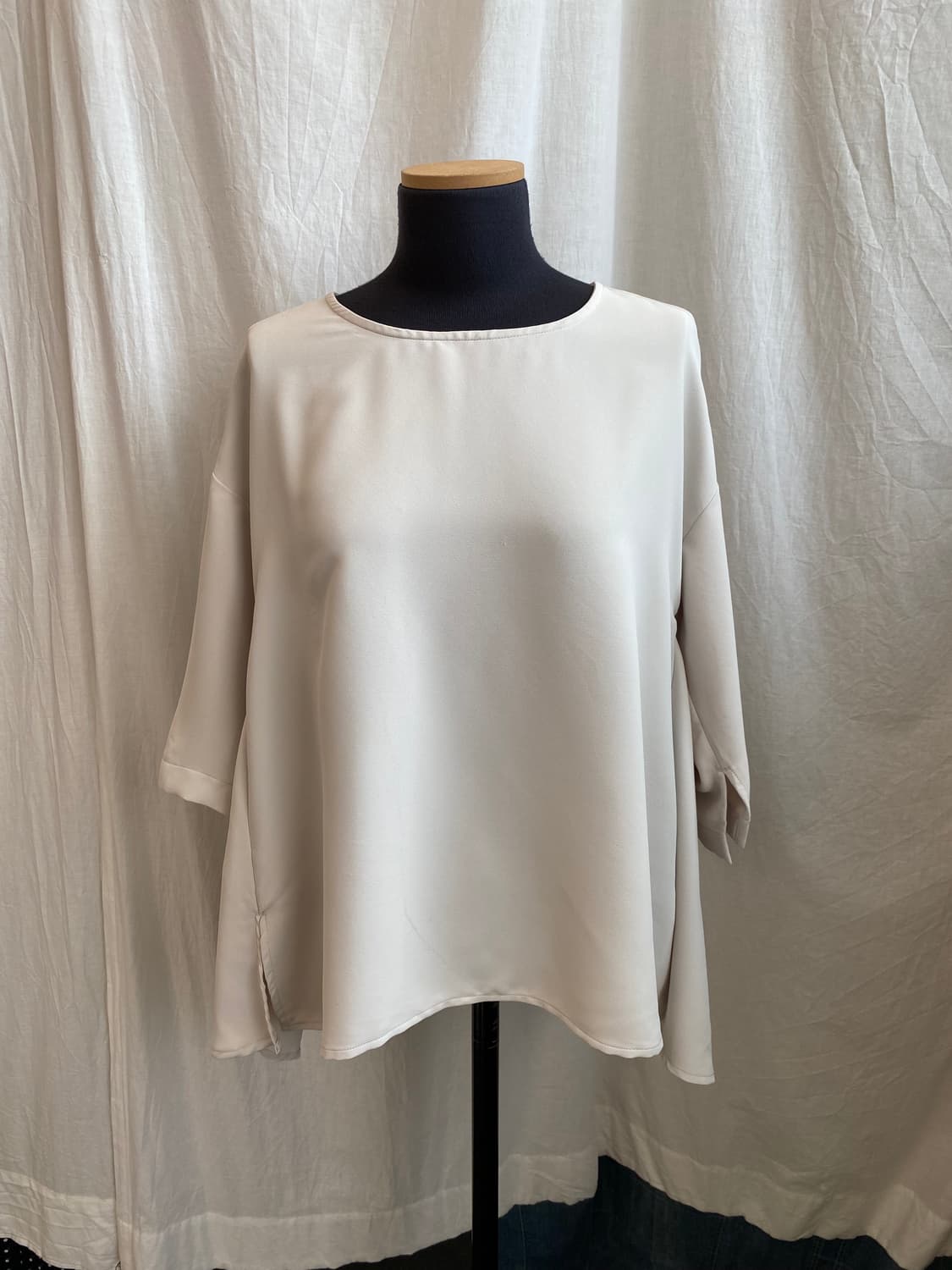 AMERICAN HOLIC 아이보리 반팔 블라우스(M) 상품이미지1