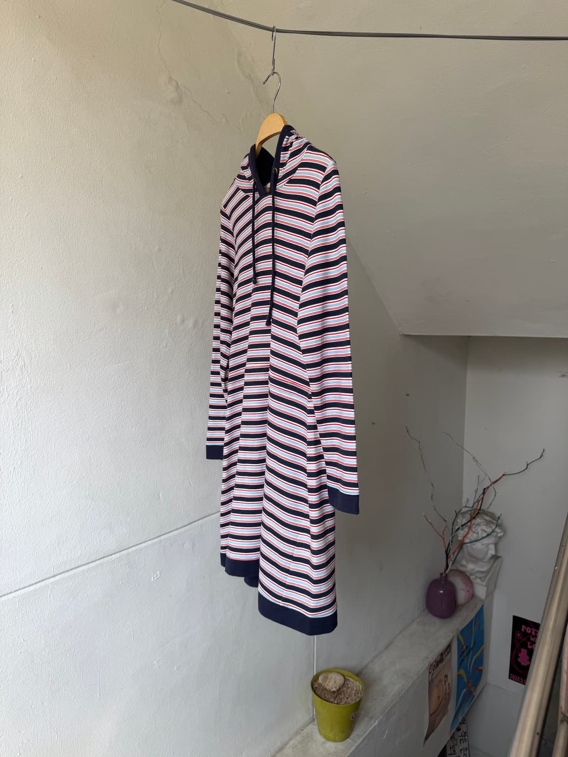 후디 스트라이프 원피스 상품이미지4