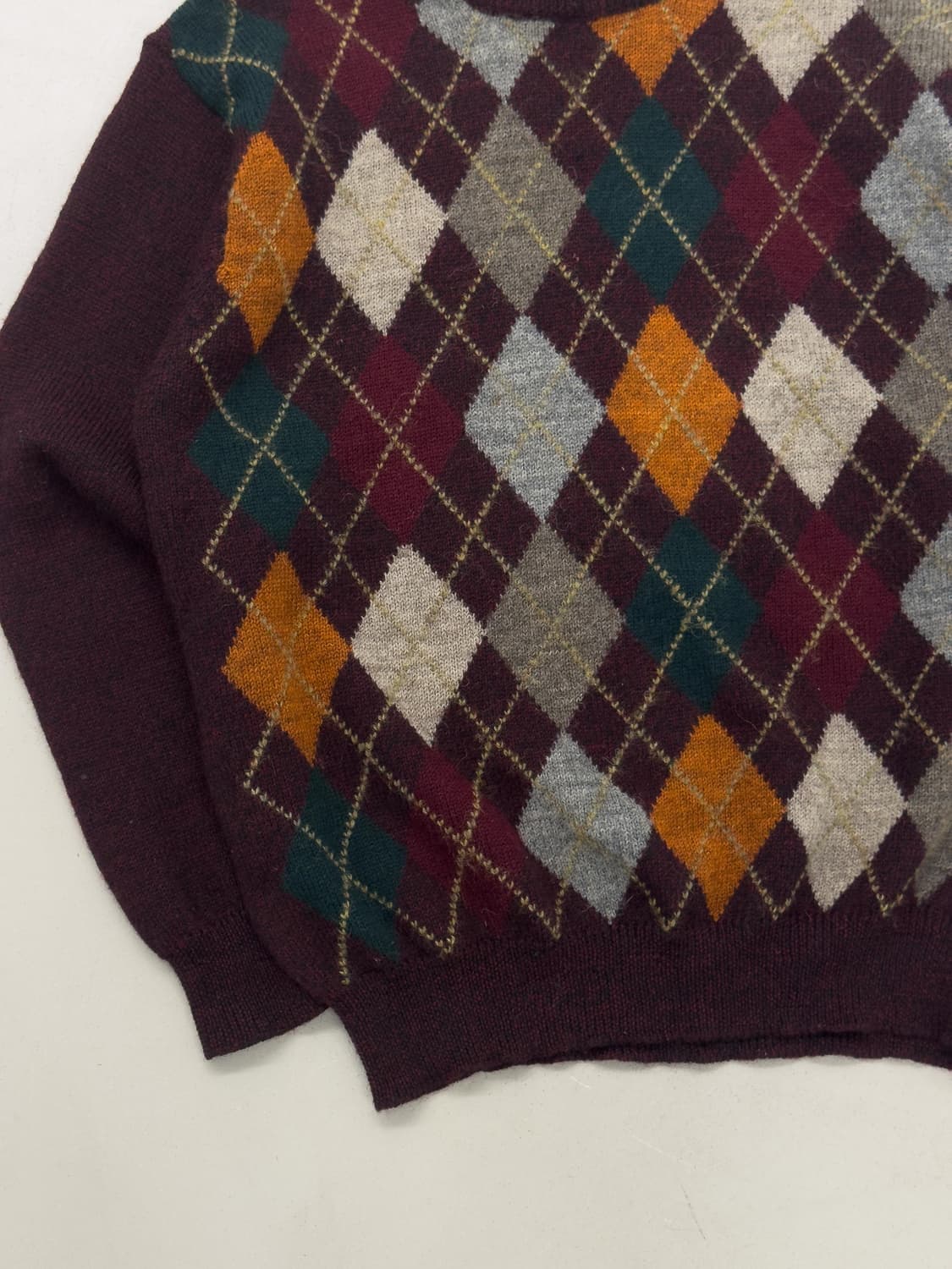 gim 아가일 니트 상품이미지3