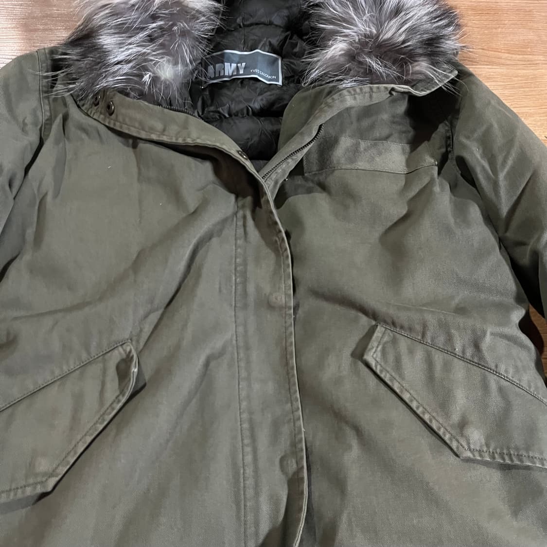 [여55-66] 이브살로몬 아미 폭스퍼 야상패딩 상품이미지5