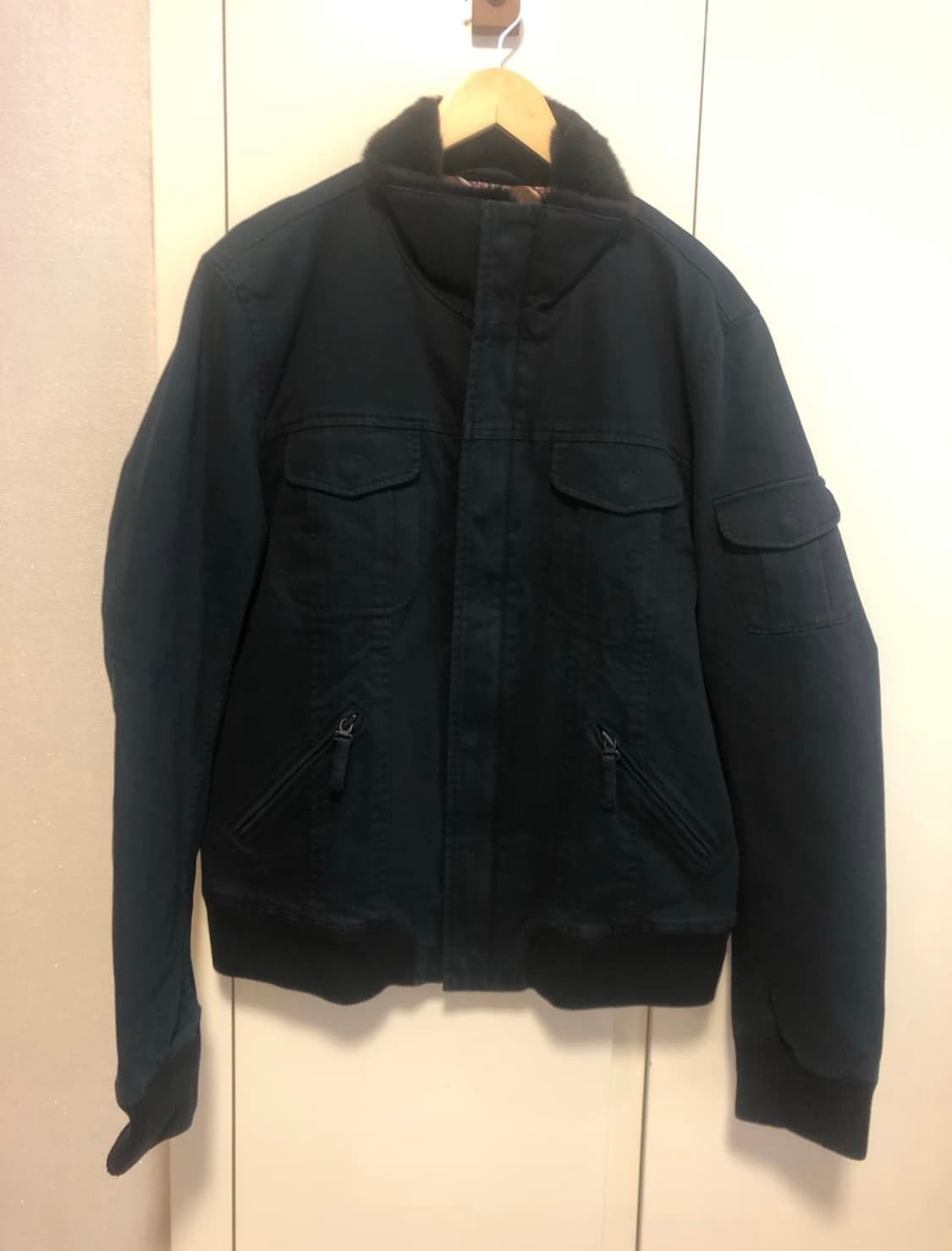 휴고 보스 오렌지라벨 워싱 블루종 점퍼 자켓 상품이미지2