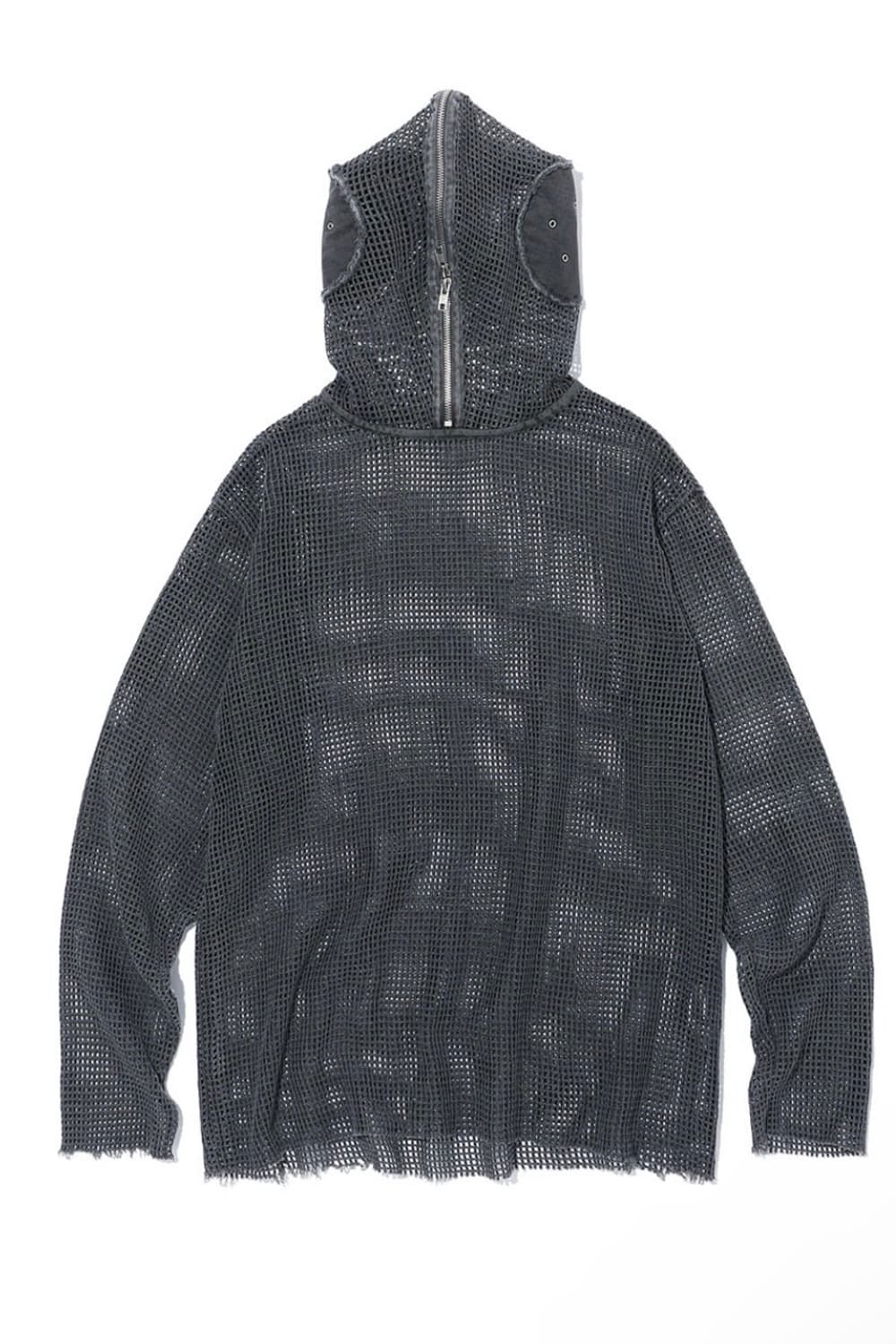  아이시토 메쉬 집 후디 차콜 상품이미지1