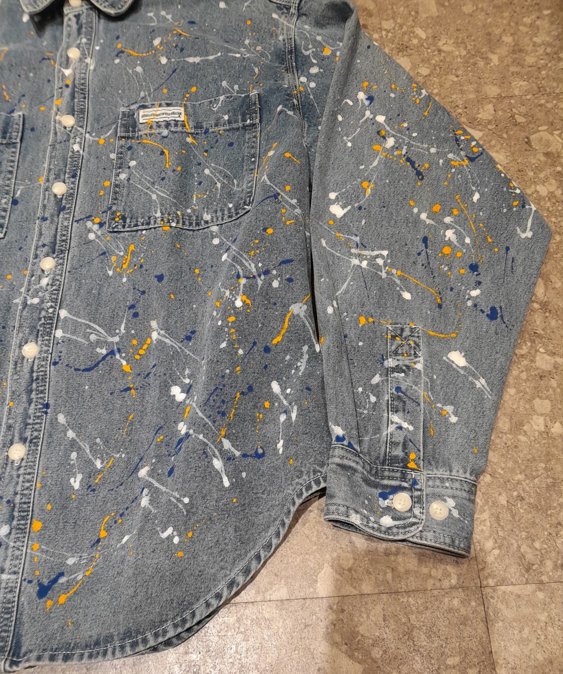 💥디스이즈네버댓 데님 페인팅 셔츠자켓 (M)   상품이미지6