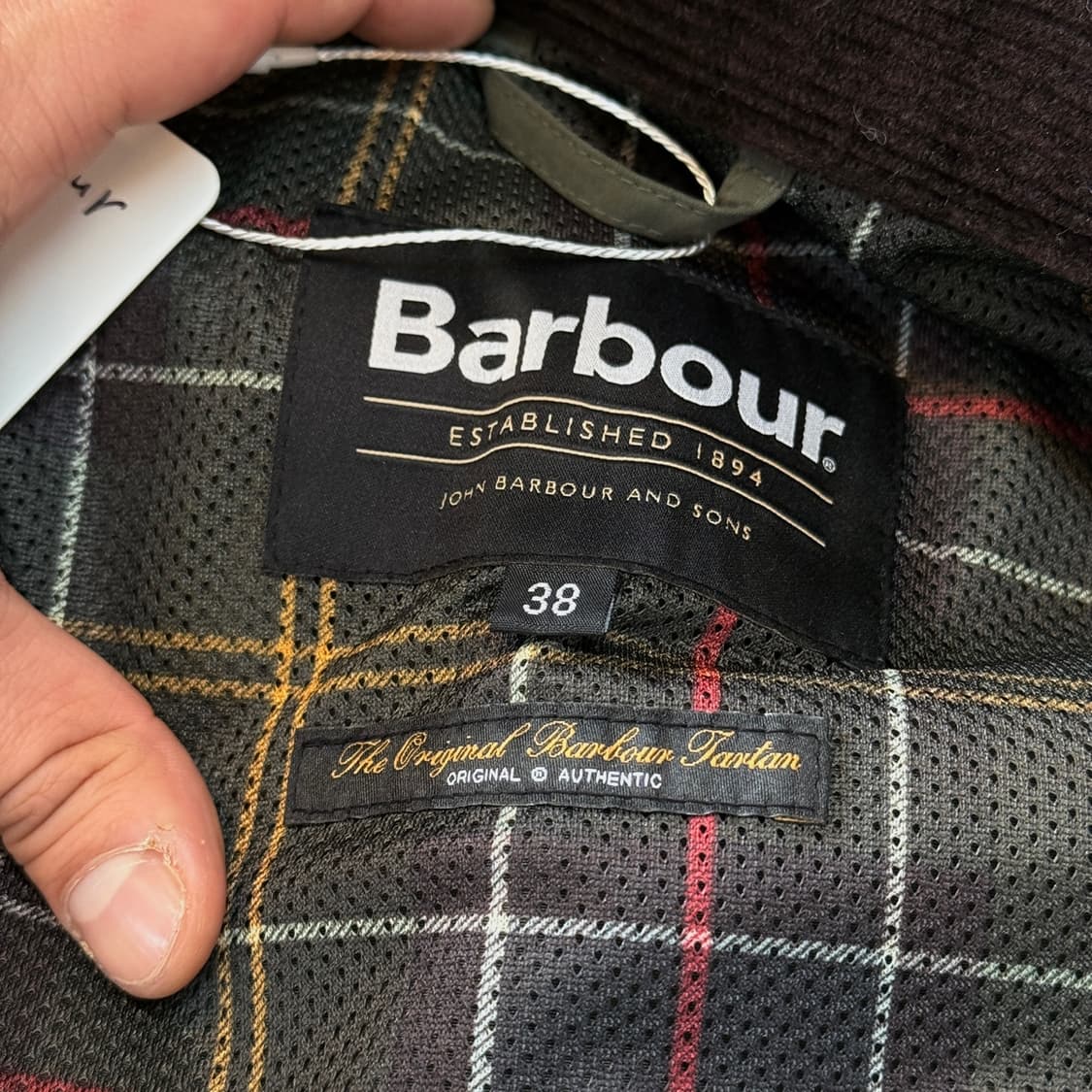 바버 25SS 오버 사이즈 논왁스 피치드 비데일 재킷 세이지 상품이미지8