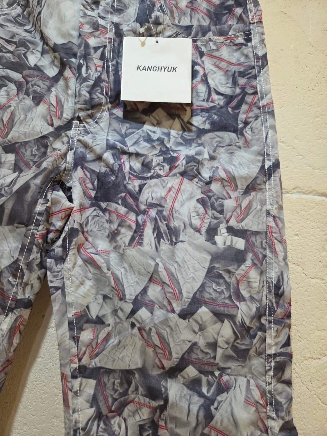 강혁 레디메이드 에어백 프린트 트라우저 M사이즈 상품이미지3