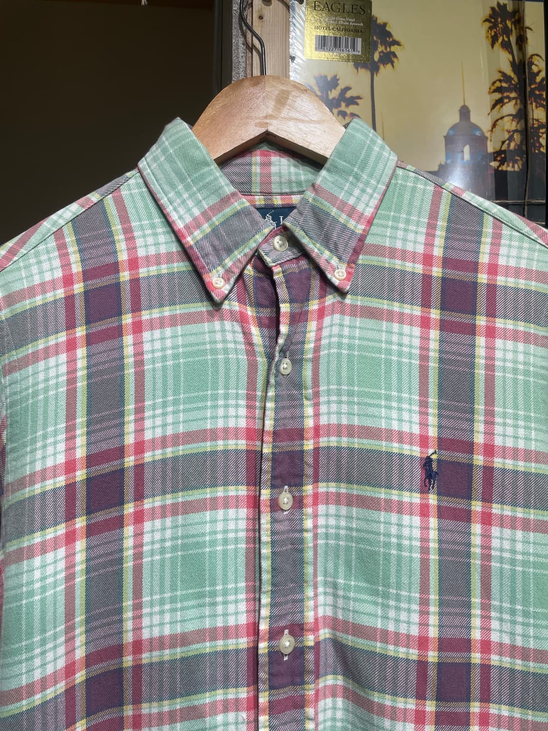 폴로 랄프로렌 민트 체크 옥스포드 셔츠 상품이미지4