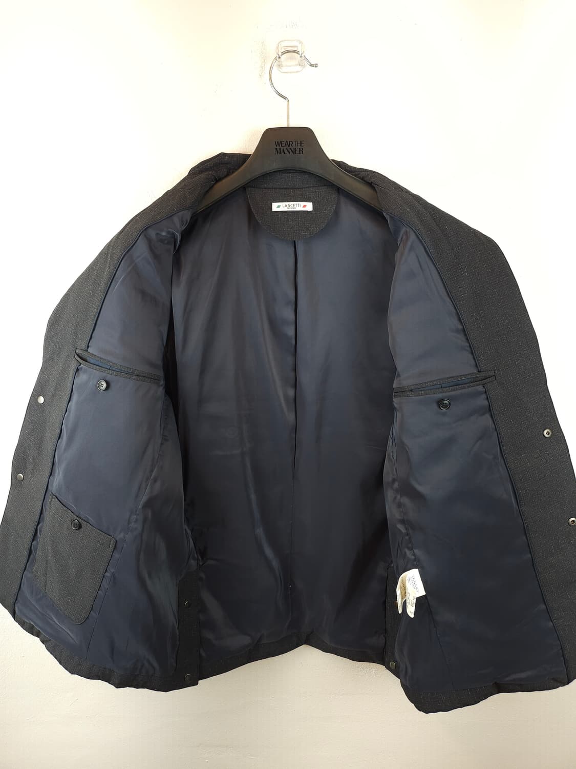 LANCETTI  HOMME 그레이덕다운 패딩 자켓 105 XL 새제품 상품이미지7
