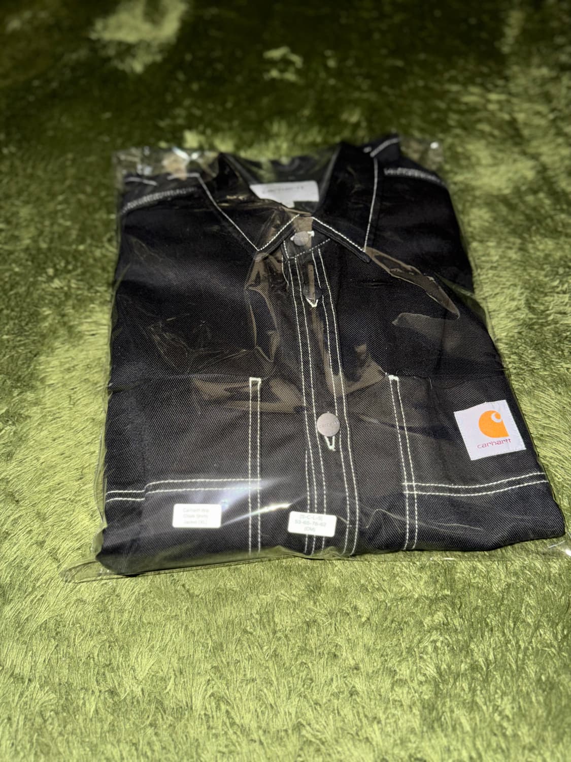 [XL] 칼하트 WIP Chalk 초크 스티치 셔츠 자켓 블랙 상품이미지10