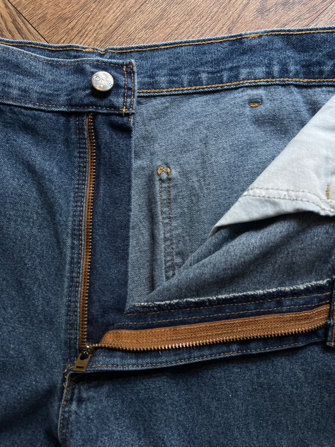 [35]칼하트 USA 싱글니 카펜터 워크 데님 팬츠 상품이미지3