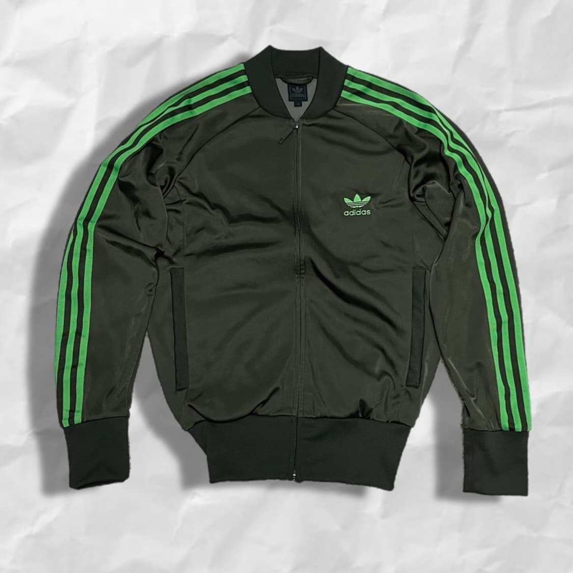 (W)00's 아디다스 오리지널 져지 트랙탑 카키 M 상품이미지1