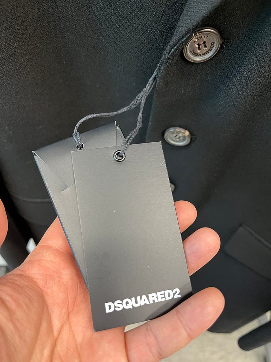 105) 디스퀘어드 블랙 싱글 울코트  상품이미지5