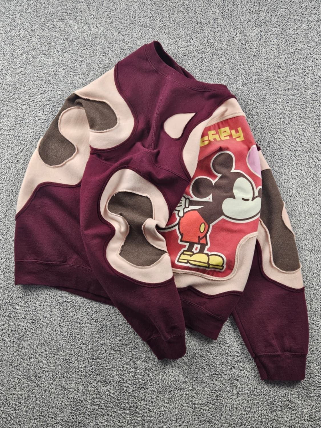 길단X디즈니 미키 아플리케 커스텀 맨투맨 스웻 셔츠 (XL)/ 10815 상품이미지4