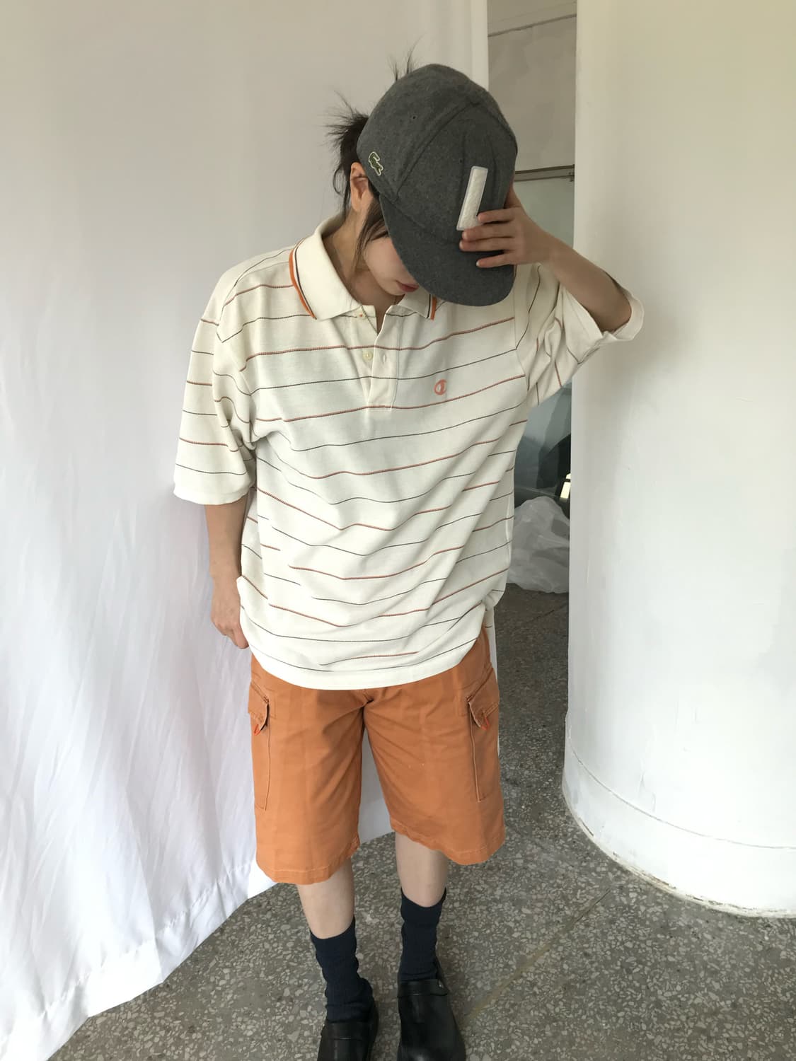 Champion 스트라이프 폴로티 상품이미지2