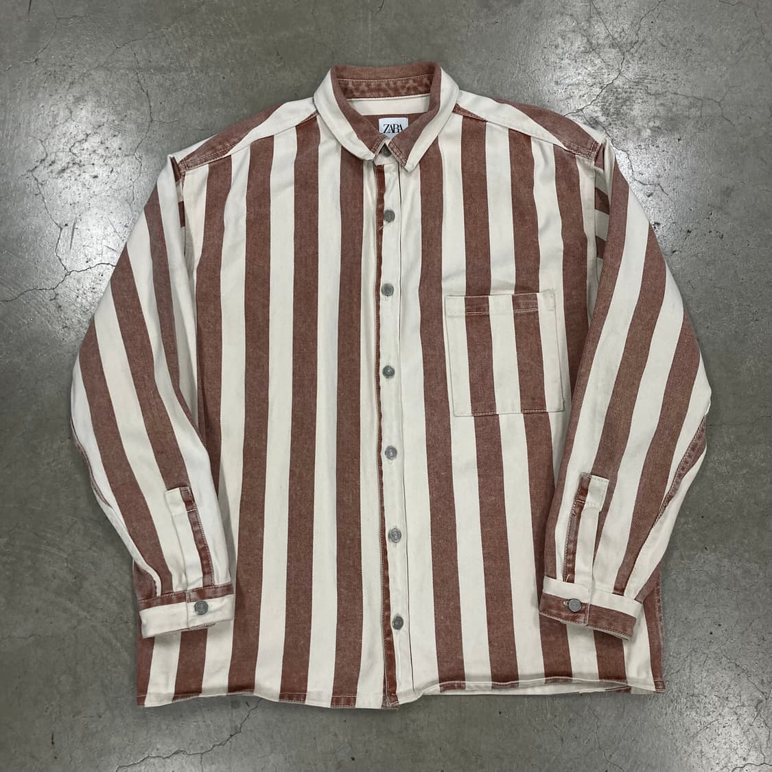 자라 믹스 컬러 스트라이프 패턴 초어 자켓 상품이미지1