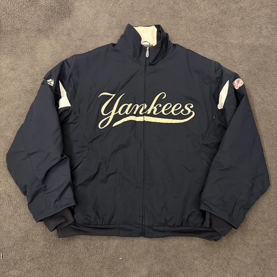 [ 정품/L ] 마제스틱 뉴욕양키스 스타디움 바시티 자켓 상품이미지3