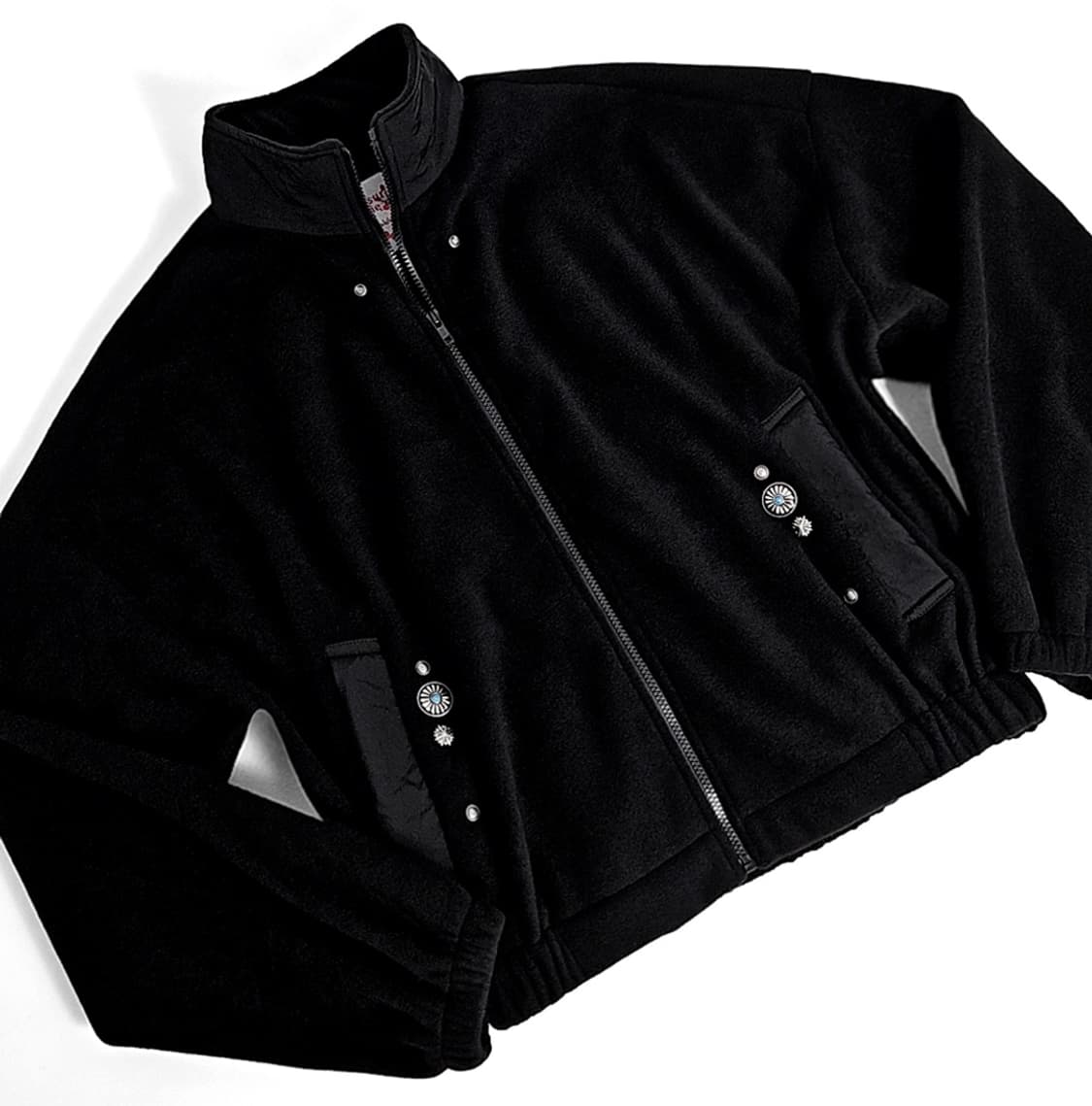 Bordo western concho rivet fleece zipup 상품이미지1